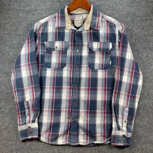 Burton Durable Goods Dryride Flannel Shirt Men's Medium Red/Blue Plaid Casual